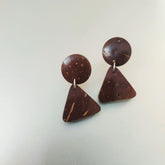 Coconut shell earrings-Handmade-Eco friendly gifts